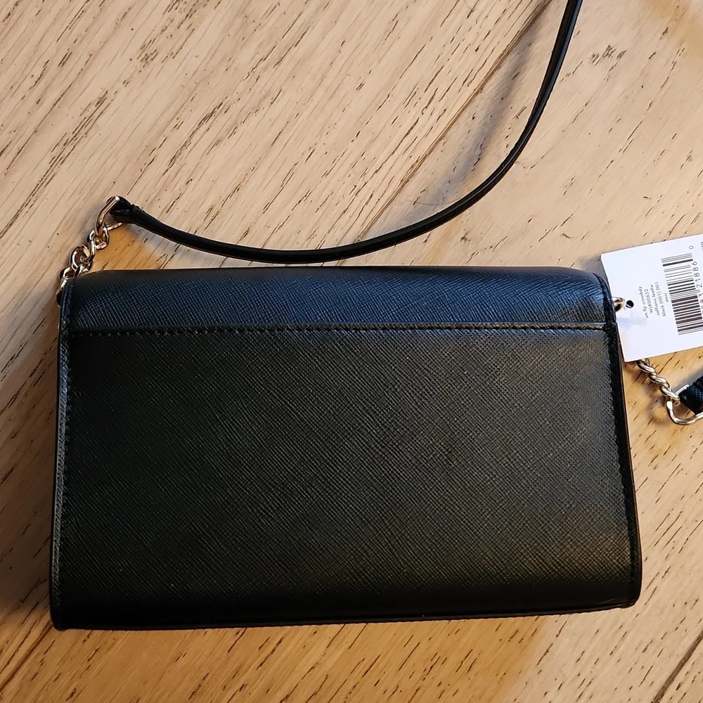 Kate Spade Staci Small Flap Crossbody Black